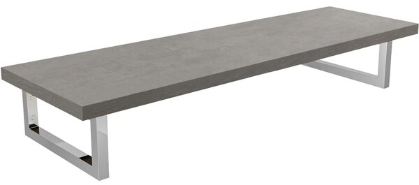 CERANO - Doska pod umývadlo Navira Pro + 2 konzoly pod dosku - betónovo šedá - 100x46x3, 6 cm