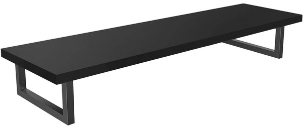 CERANO - Doska pod umývadlo Navira Pro + 2 konzoly pod dosku - čierna matná - 120x46x3, 6 cm