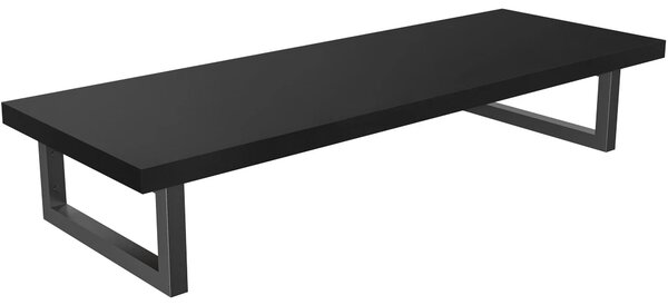 CERANO - Doska pod umývadlo Navira Pro + 2 konzoly pod dosku - čierna matná - 80x46x3, 6 cm