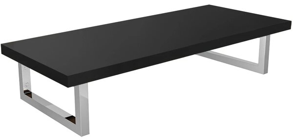 CERANO - Doska pod umývadlo Navira Pro + 2 konzoly pod dosku - čierna matná - 60x46x3, 6 cm