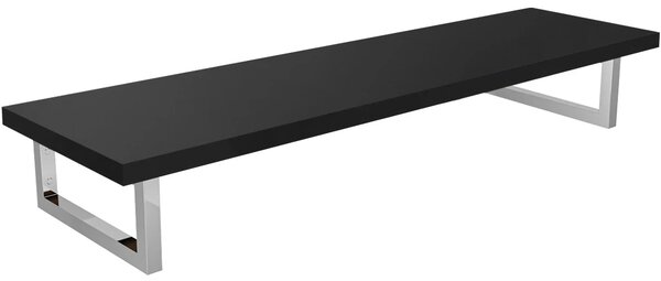 CERANO - Doska pod umývadlo Navira Pro + 2 konzoly pod dosku - čierna matná - 120x46x3, 6 cm