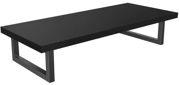 CERANO - Doska pod umývadlo Navira Pro + 2 konzoly pod dosku - čierna matná - 60x46x3, 6 cm