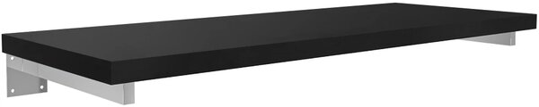 CERANO - Doska pod umývadlo Navira Pro + 2 skryté konzoly - čierna matná - 70x46x3, 6 cm