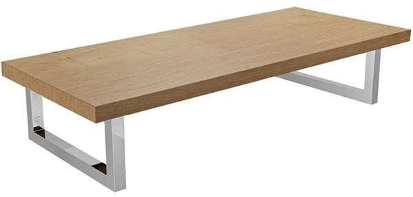 CERANO - Doska pod umývadlo Navira Pro + 2 konzoly pod dosku - dub medový - 60x46x3, 6 cm