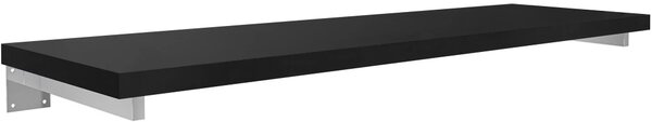 CERANO - Doska pod umývadlo Navira Pro + 2 skryté konzoly - čierna matná - 100x46x3, 6 cm