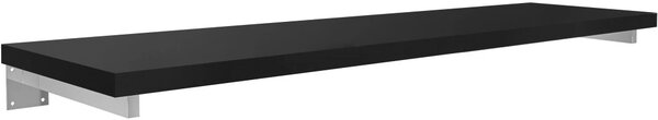 CERANO - Doska pod umývadlo Navira Pro + 3 skryté konzoly - čierna matná - 140x46x3, 6 cm