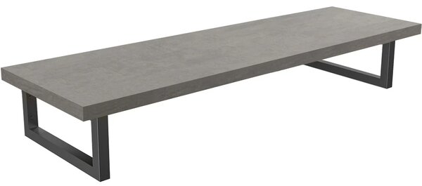CERANO - Doska pod umývadlo Navira Pro + 2 konzoly pod dosku - betónovo šedá - 100x46x3, 6 cm