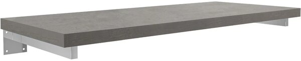 CERANO - Doska pod umývadlo Navira Pro + 2 skryté konzoly - betónovo šedá - 60x46x3, 6 cm
