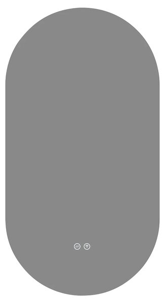 CERANO - Kúpeľňové LED zrkadlo Luno - 40x60 cm