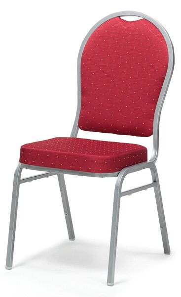 Jedálenská stolička SEATTLE, červená / šedá