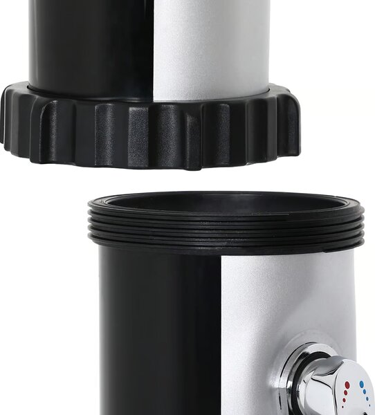 Solárna sprcha KARIBIK, 35 l, čierna/strieborná Jurhan