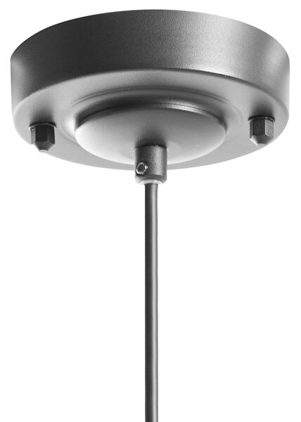 Sada 2 vonkajších závesných lámp čierna hliník matný povrch záhradná lampa moderný štýl exteriér