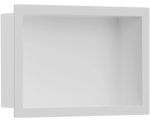 CERANO - Zápustná polička/nika s okrajom do obkladu - biela matná - 30x20x10 cm