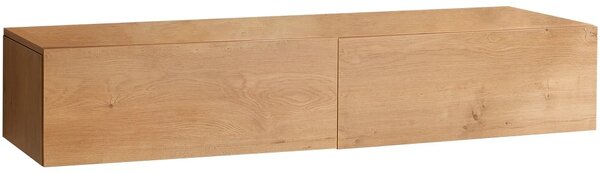 CERANO - Kúpeľňová skrinka pod nástenné umývadlo/doplnková Noira - dub medový - 120x28x43 cm