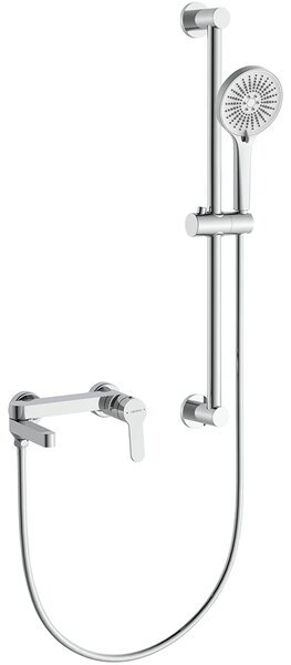 CERANO - Vaňová nástenná batéria Velea s príslušenstvom - chróm