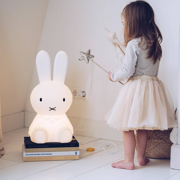 Mr Maria Miffy detské svietidlo Star Light, 50 cm, Biela / opálová, Detská izba, Plast