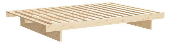 Dvojlôžková posteľ z borovicového dreva Karup Design Kanso, 180 x 200 cm