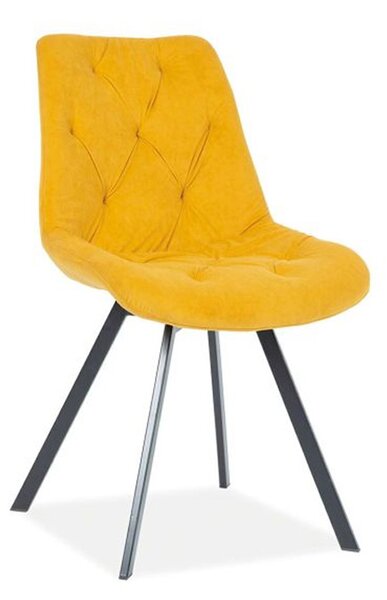 Jedálenská stolička VALENTE - žltá