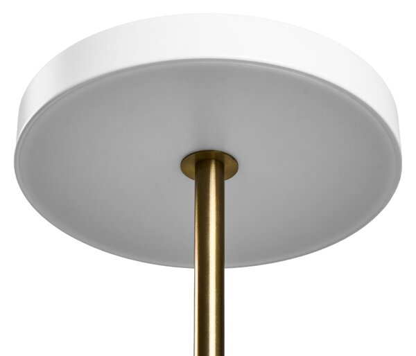 Stolná LED lampa biela kovový podstavec so stmievačom moderný štýl domáca pracovňa