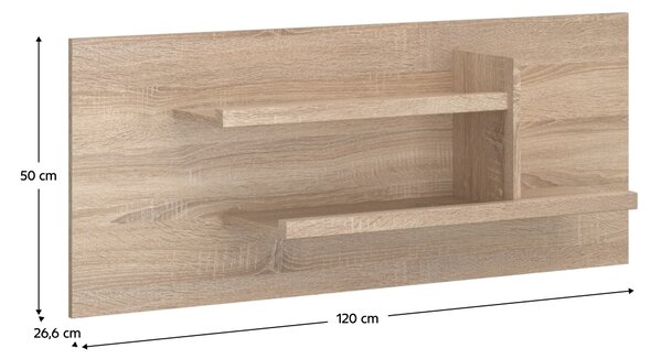 KONDELA Panel 120, dub sonoma, NORTY TYP 18