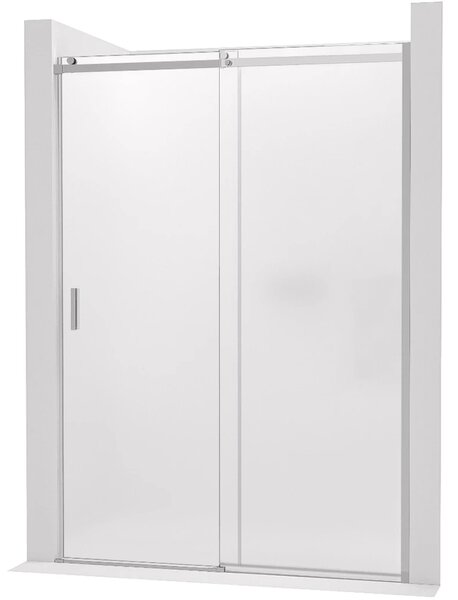 CERANO - Sprchové posuvné dvere Santoro - pravá - 6 mm - chróm, mliečne sklo - 100x195 cm