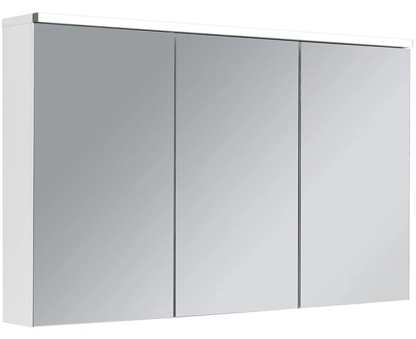 CERANO - Kúpeľňová zrkadlová skrinka s LED osvetlením Avia - biela matná - 115x70x16, 5 cm