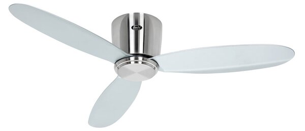 ECO PLANO II Inteligentný stropný ventilátor Ø 112 cm, strieborný – CasaFan CasaFan, Eco Plano II, Metalická, Obývacia izba, Plast, Moderný