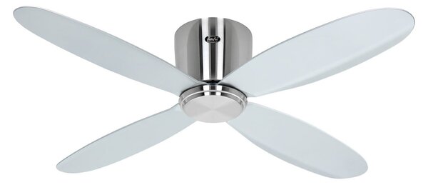 ECO PLANO II Inteligentný stropný ventilátor Ø 112 cm, strieborný – CasaFan CasaFan, Eco Plano II, Metalická, Obývacia izba, Plast, Moderný
