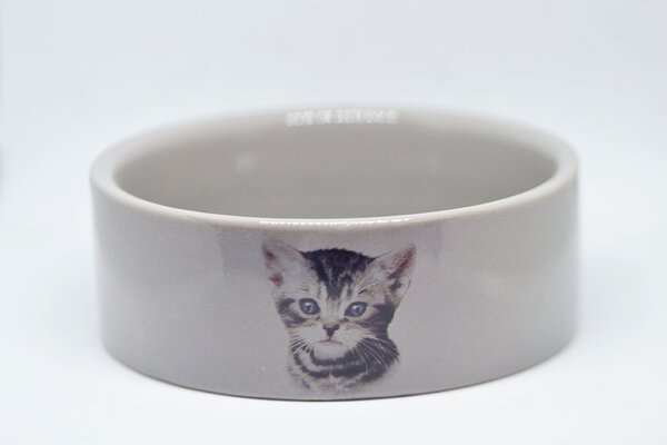 Keramická miska pre mačku sivá Cute 0,25l/12x4,5 cm, Nobby, Výber Kupujem pre útulkáčov