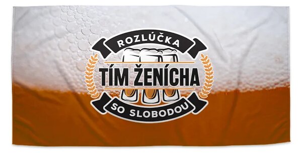 Sablio Uterák Rozlúčka so slobodou tím ženícha - 30x50 cm