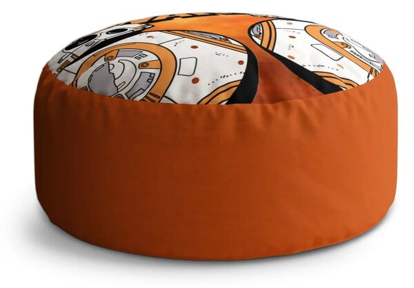 Sablio Taburet Circle Star Wars Ohnivé pozadie: 38x48 cm