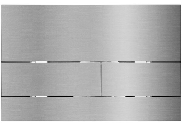 CERANO - Kompletný podomietkový WC set Lite/Dure - biela lesklá - WC tlačidlo Line, nerez - na zamurovanie - 51x35 cm