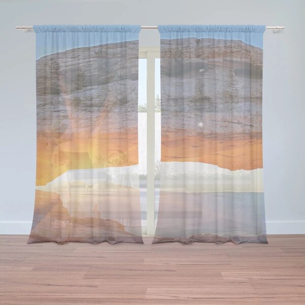 Sablio Záclony Príroda 2: 2ks 150x250cm