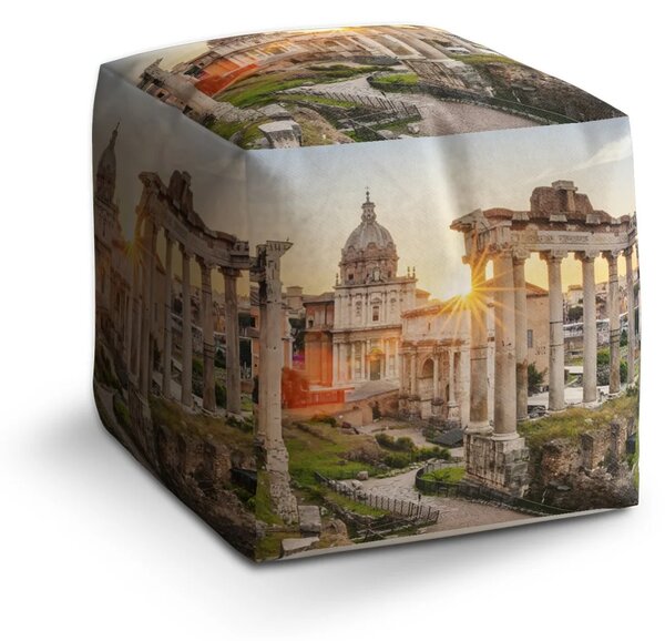 Sablio Taburet Cube Rím Forum Romanum - 40x40x40 cm