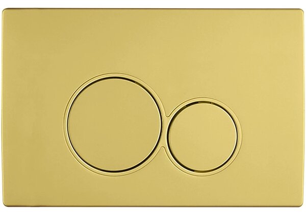 CERANO - Kompletný podomietkový WC set Lite/Verde - čierna lesklá - WC tlačidlo Duo, zlatá - na zamurovanie - 49x36 cm