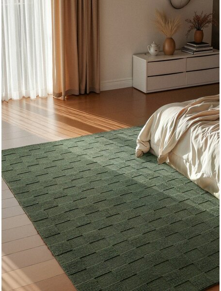 Tmavozelený ručne tkaný vlnený koberec 120x170 cm Scala – Villeroy&Boch