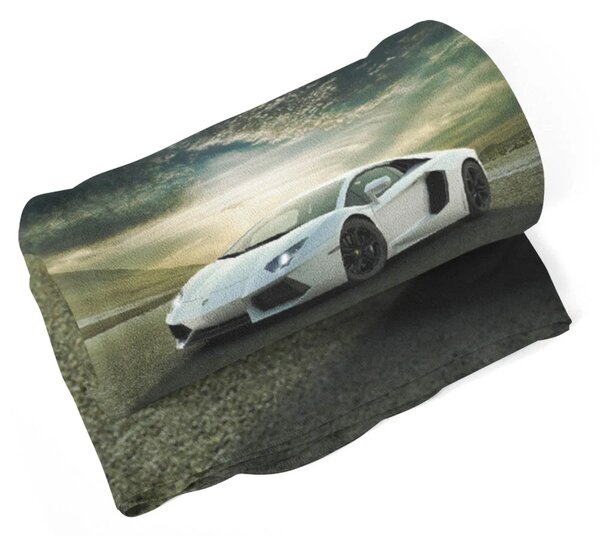 Sablio Deka Biele Lamborghini - 150x120 cm