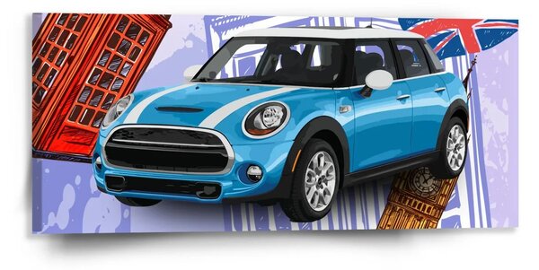 Sablio Obraz Mini sedan Londýn - 110x50 cm