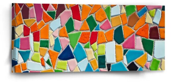 Sablio Obraz Farebná mozaika - 110x50 cm
