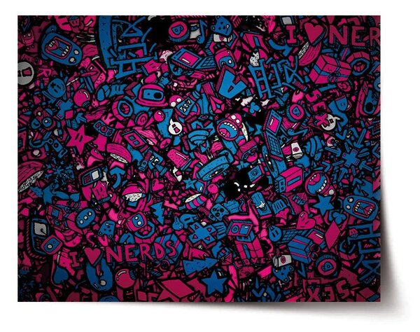 Sablio Plagát Kreslené obrázky - 60x40 cm