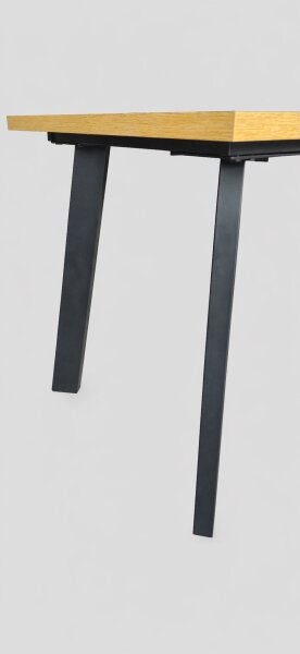 Rozkladací jedálenský stôl KERNO 150/190x80 cm dub craft/čierna