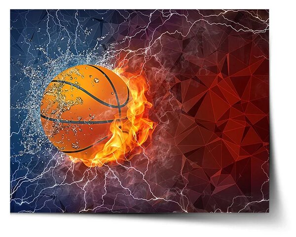 Sablio Plagát Basketbalová lopta - 60x40 cm
