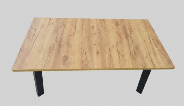 Rozkladací jedálenský stôl KERNO 150/190x80 cm dub craft/čierna