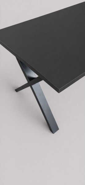 Rozkladací jedálenský stôl DOMO 150/190x80 cm čierny