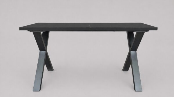 Rozkladací jedálenský stôl DOMO 150/190x80 cm čierny