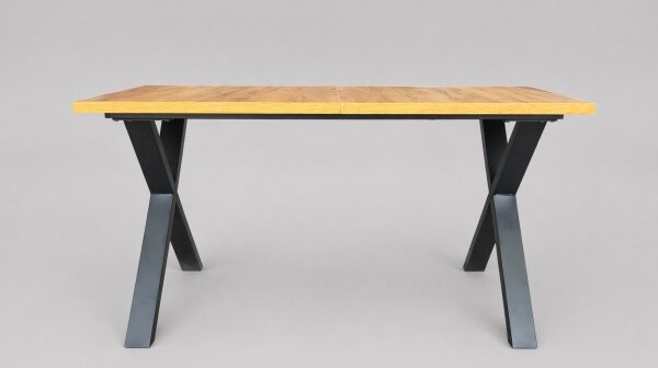 Rozkladací jedálenský stôl DOMO 150/190x80 cm dub craft/čierna