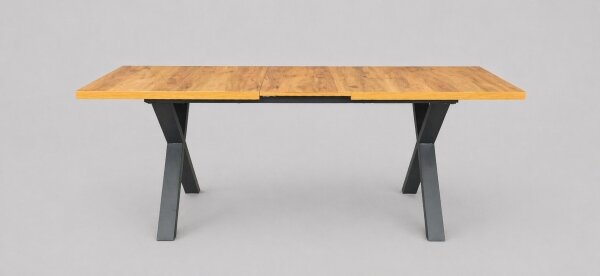 Rozkladací jedálenský stôl DOMO 150/190x80 cm dub craft/čierna