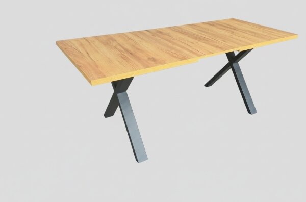 Rozkladací jedálenský stôl DOMO 150/190x80 cm dub craft/čierna