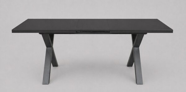 Rozkladací jedálenský stôl DOMO 150/190x80 cm čierny