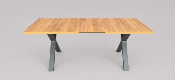 Rozkladací jedálenský stôl DOMO 150/190x80 cm dub craft/čierna